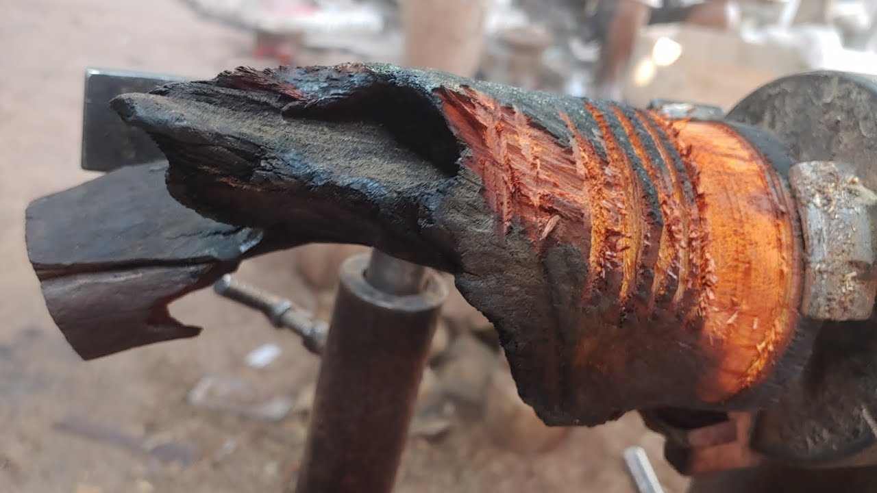 My wood turning idea #automobile #january24 #ihavethisthingwithplants #machine #copper 