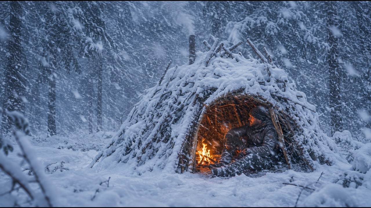 Winter Storm Bushcraft: 3 Days Hot Tent Camp