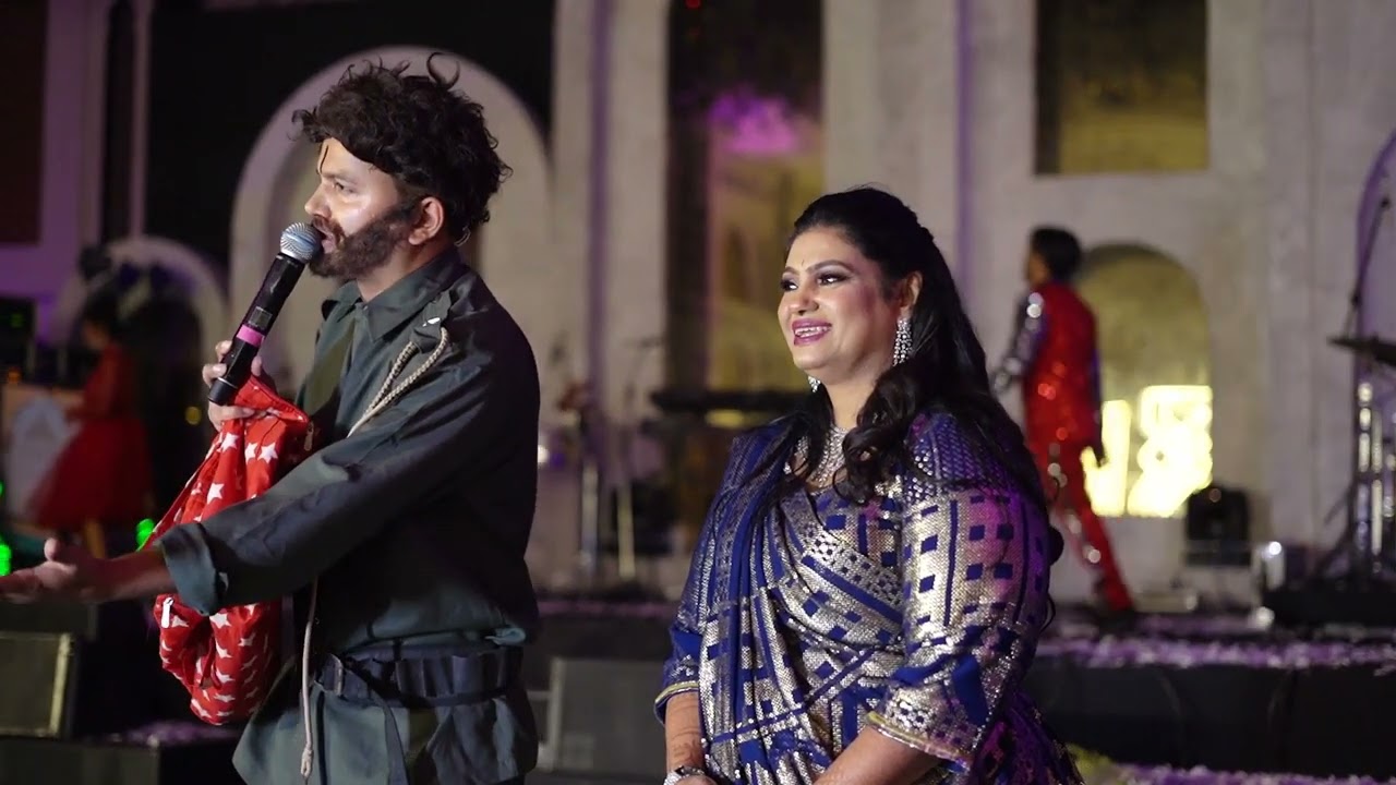 Anchoring Sangeet Ceremony at Leela Palace Jaipur 2023