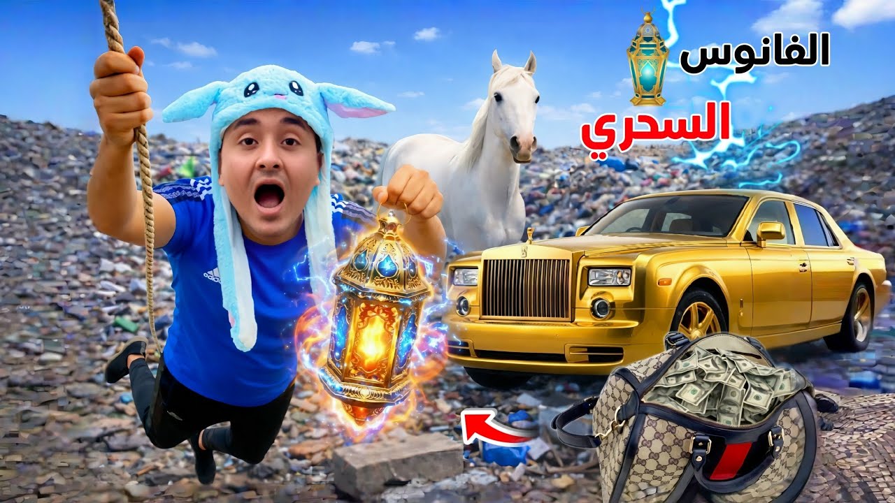 فيلم ( لما اخوك الصغير يلاقي فانوس سحري في الزبالة )🪄😂 محمد احمد