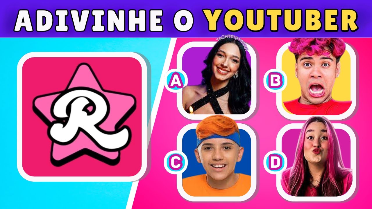 🎥 Adivinhe o YOUTUBER pela LOGO | Quiz de YouTubers 🤔Quantos youtuber você conhece?