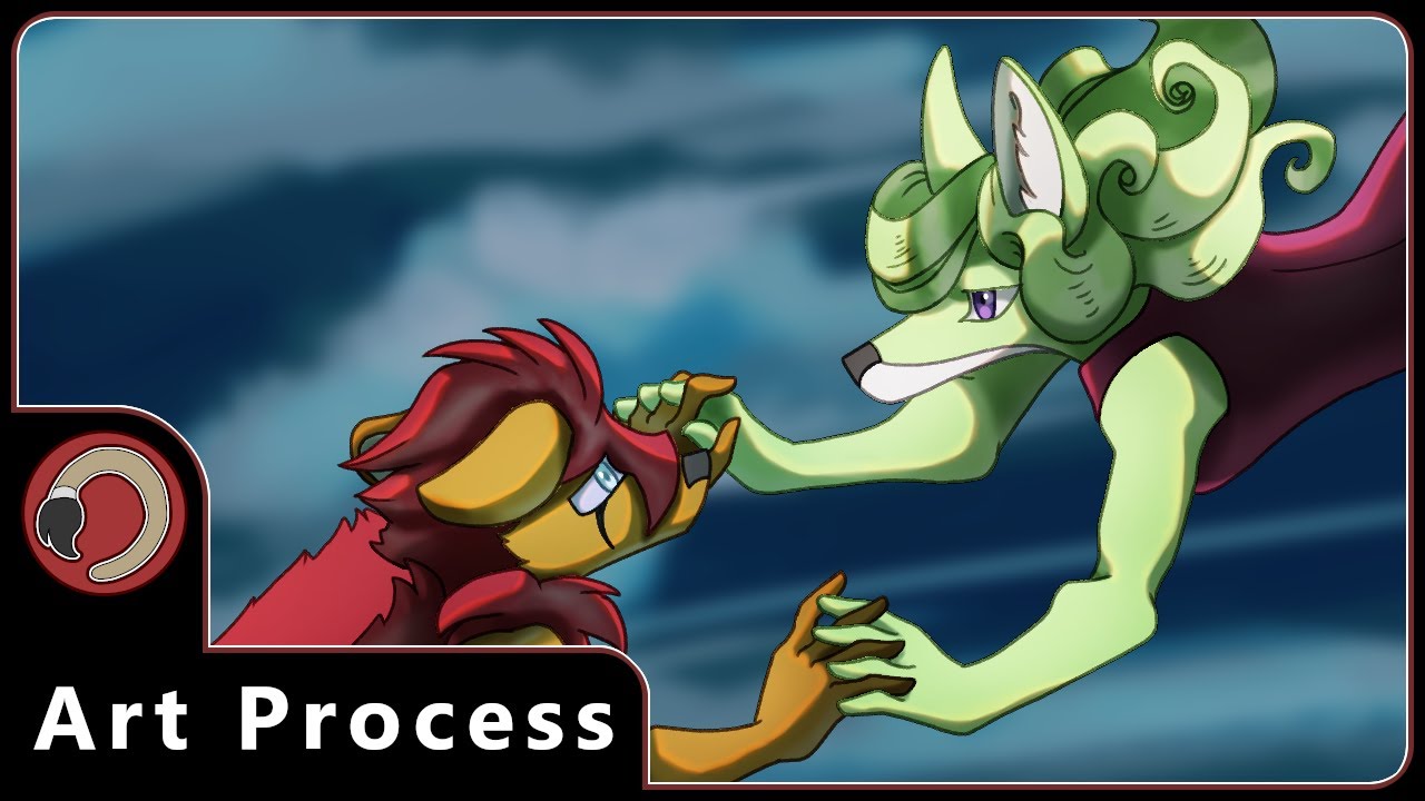 Art timelapse 2025 023 Rashin and Glades | ibispaint, Krita