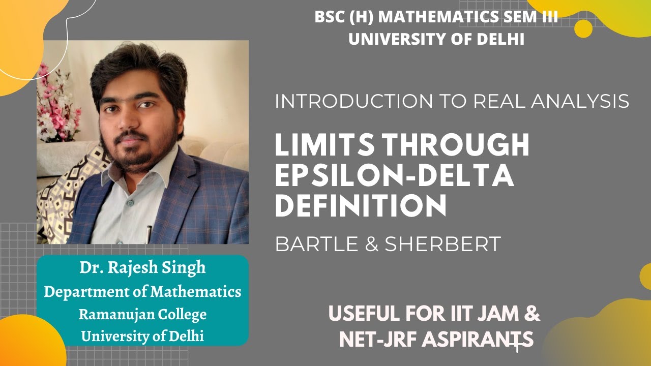 LIMITS THROUGH EPSILON-DELTA DEFINITION