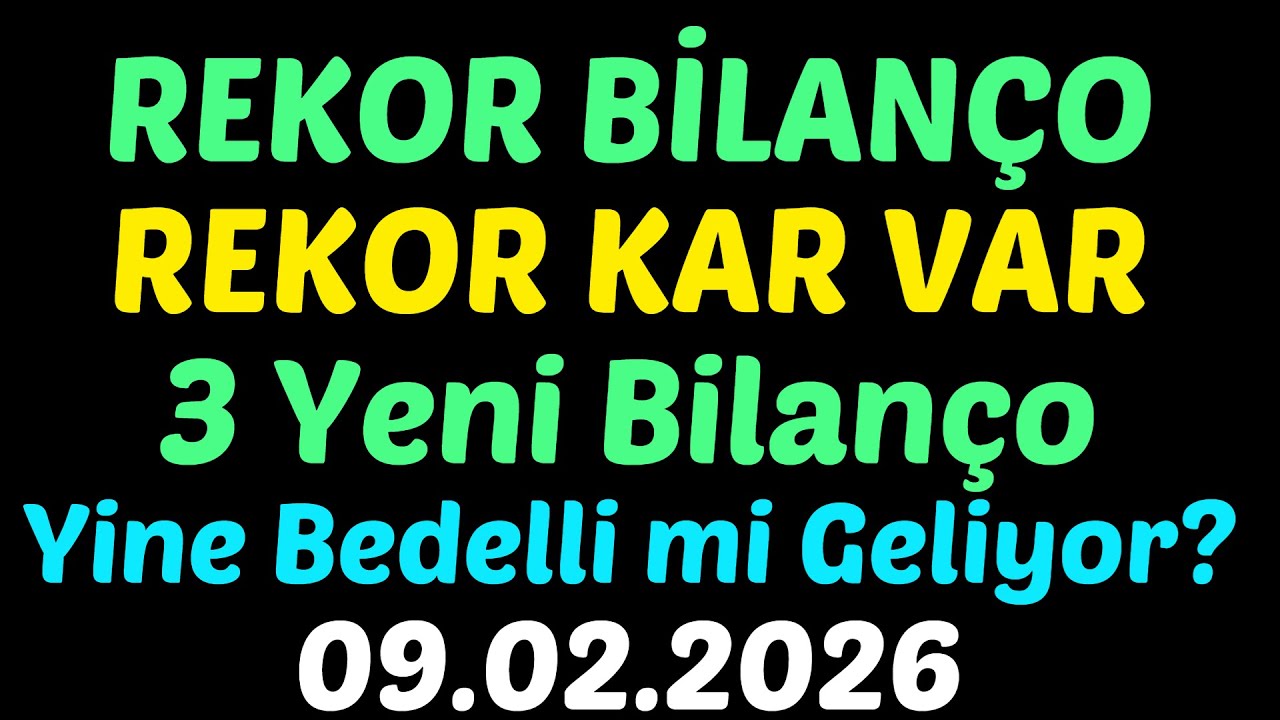 REKOR BİLAN&Ccedil;O, REKOR KAR VAR, 3 Yeni Bilan&ccedil;o A&ccedil;ıklandı, Yine Bedelli mi Geliyor? #borsa #thyao