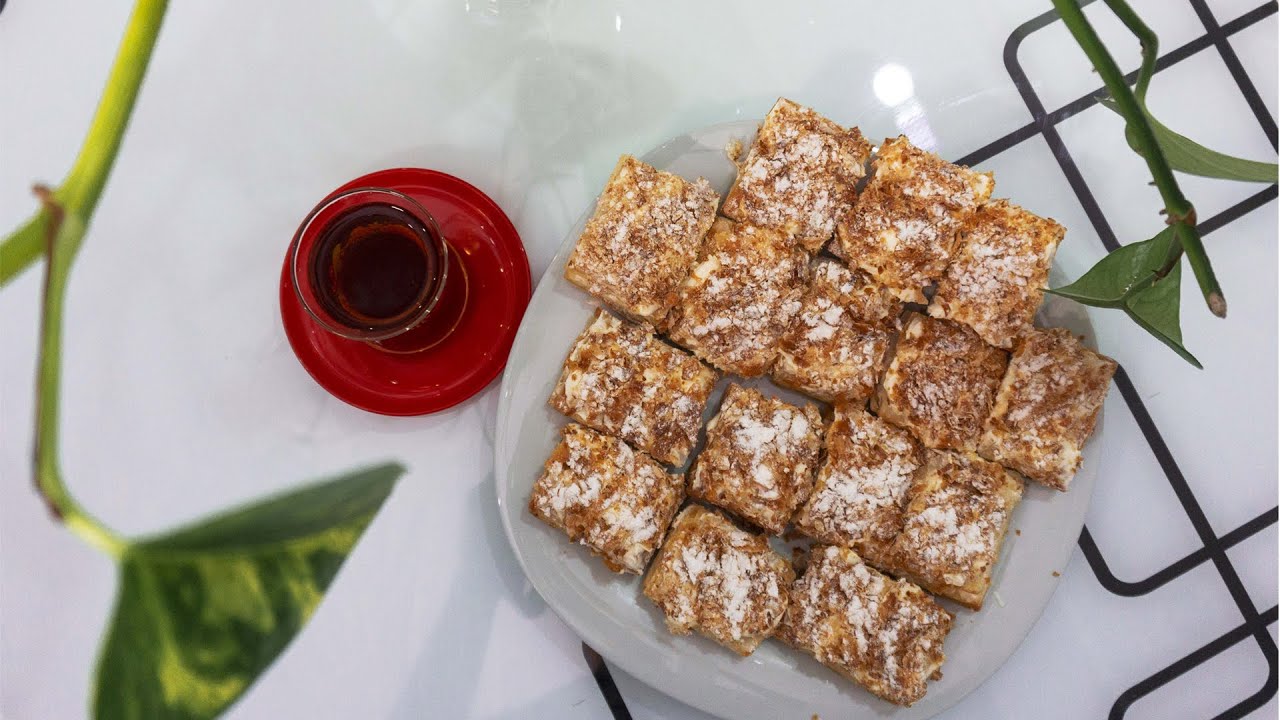Easy Napoleon Pastry | Shirini Napeloni |سریعترین و کم هزینه ترین دستور تهیه شیرینی ناپلئونی