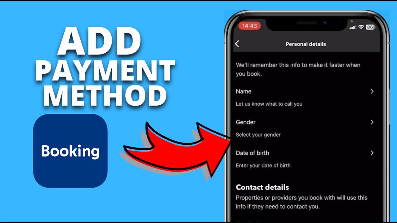 How to add a Payment Method on Booking.com