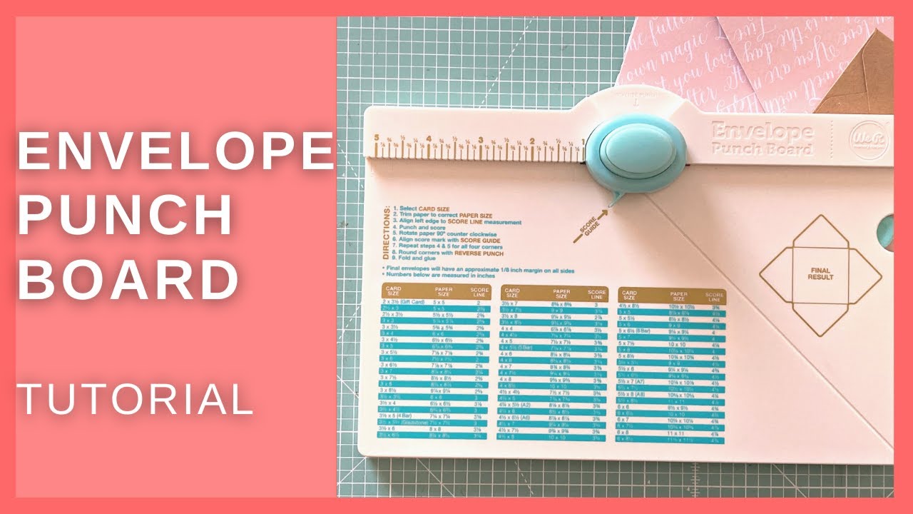 ✅ Cómo usar ENVELOPE PUNCH BOARD ⎸ 🛑 También en CM!