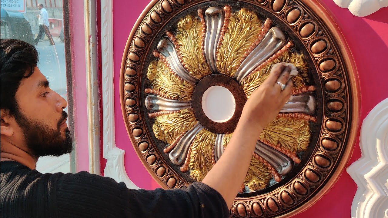 How to Paint an Antique Gold Faux Finish Amazing silver gold OIL Colour Maries Furniture Finish 4K