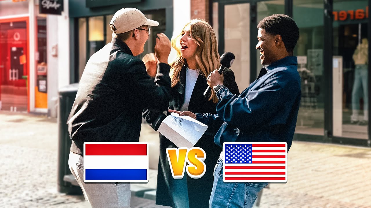 How Much Do DUTCH People Know About AMERICA? *Surprising Results*