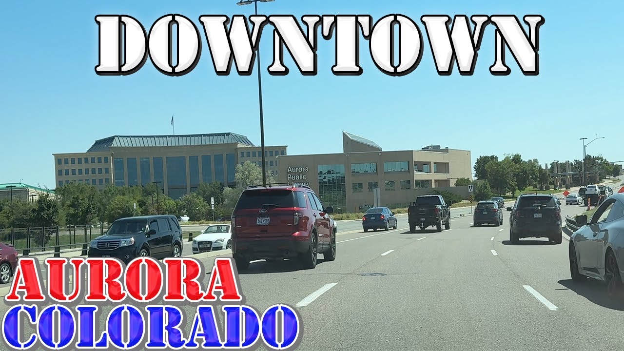 Aurora - Colorado - 4K Downtown Drive