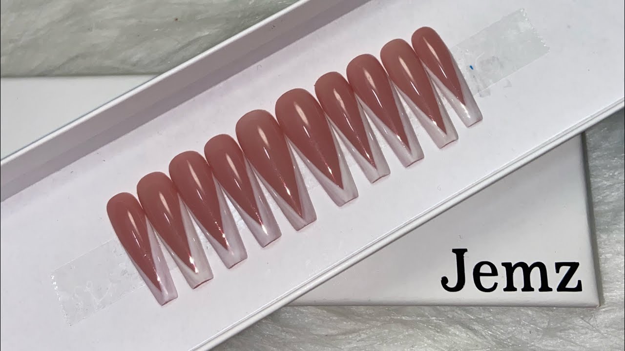 How to: Press On Nails | V French | Nails At Home | THEJEMZCO