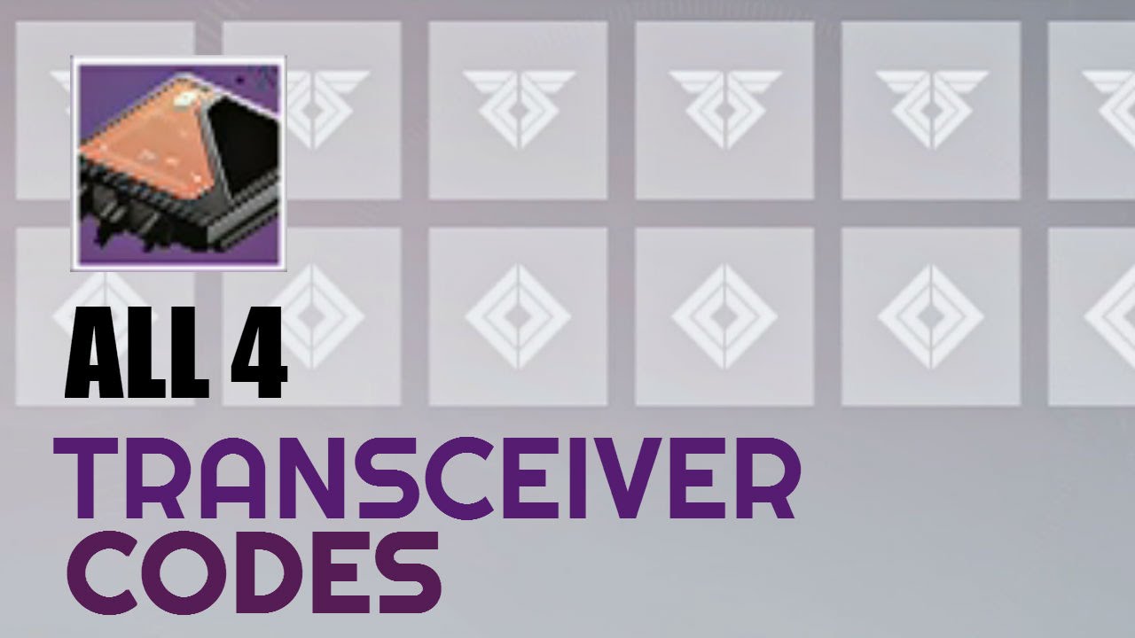 Curious Transceiver Codes in Destiny: The Taken King (Transceiver Codes for Sleeper Simulant Quest)