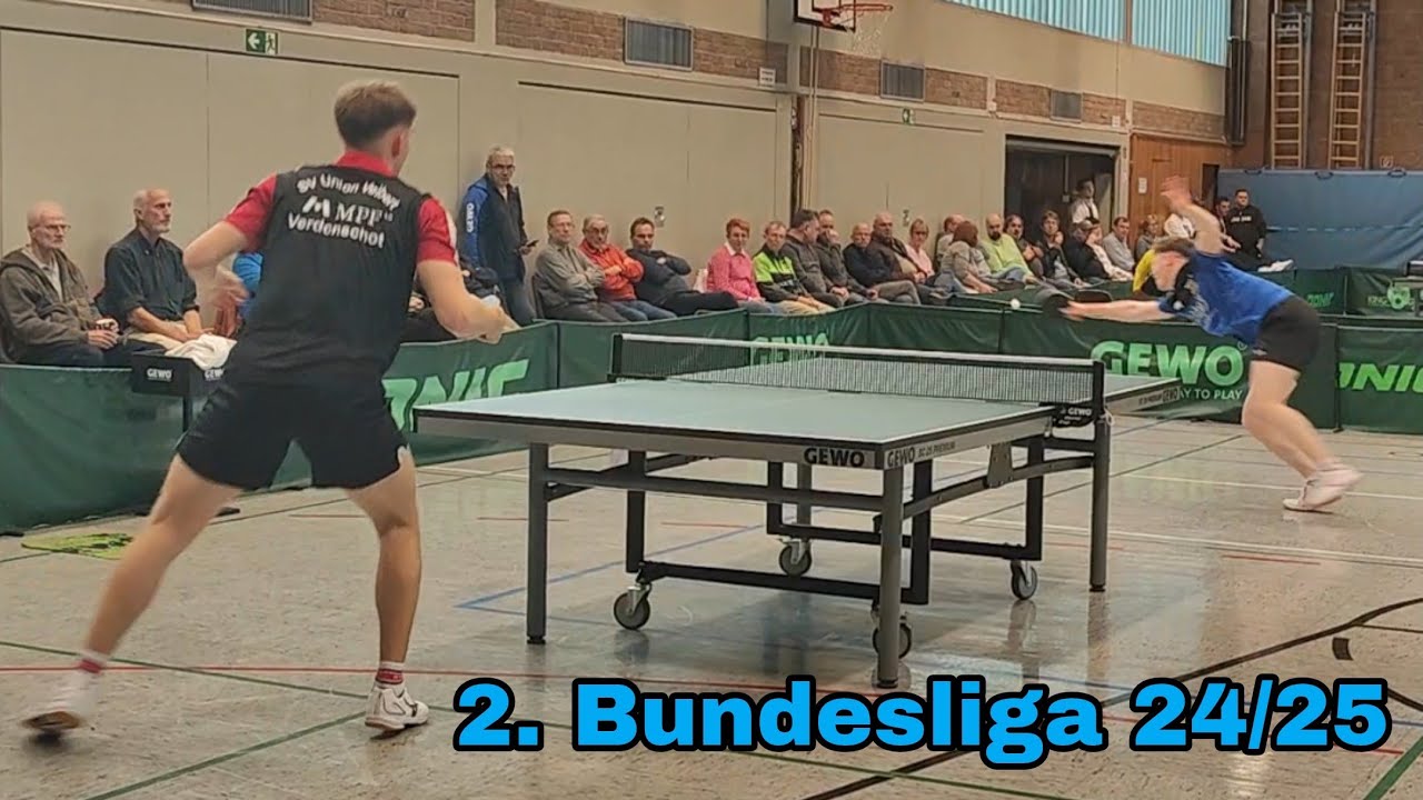 Immer wieder mit der starken parallelen Rückhand - Wim Verdonschot [2326] vs Mathias Hübgen [2270]