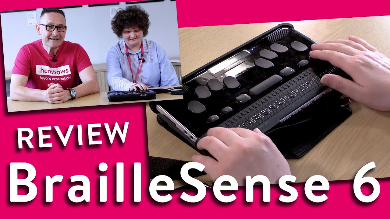 The BrailleSense 6, Braille note taker from HIMS | Henshaws Knowledge Village