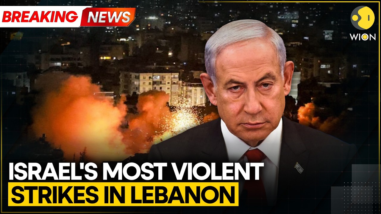 Israel's Largest Attack on Lebanon on Ceasefire Day 1 | WION Breaking