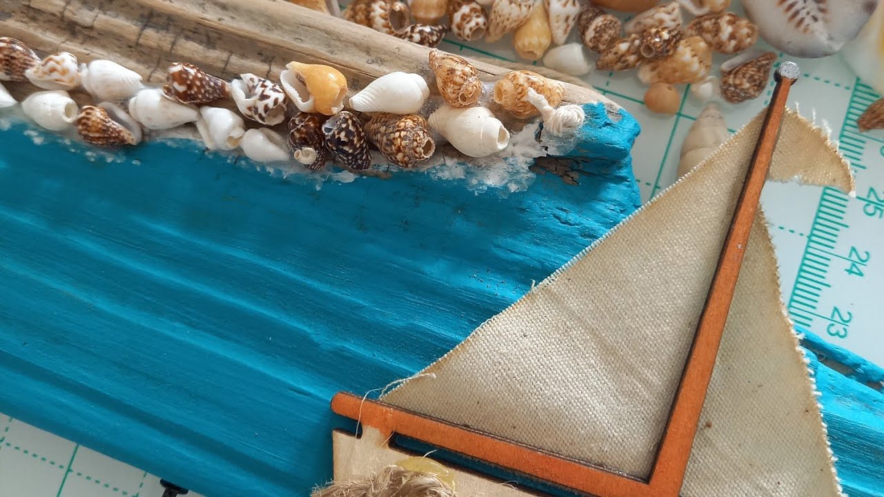 DIY un accroche clé 🔑 en bois flotté 🐟          driftwood    