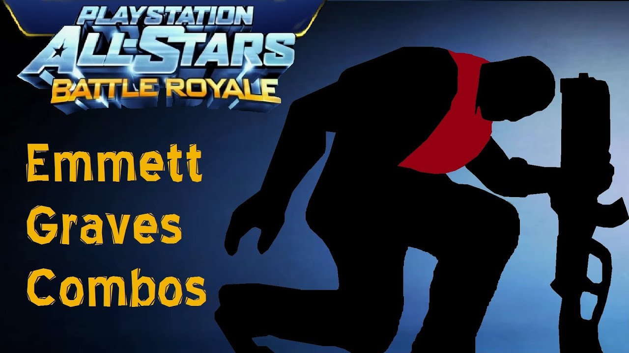 Playstation All Stars Battle Royale: Emmett Graves Combos (PS3) (HD)