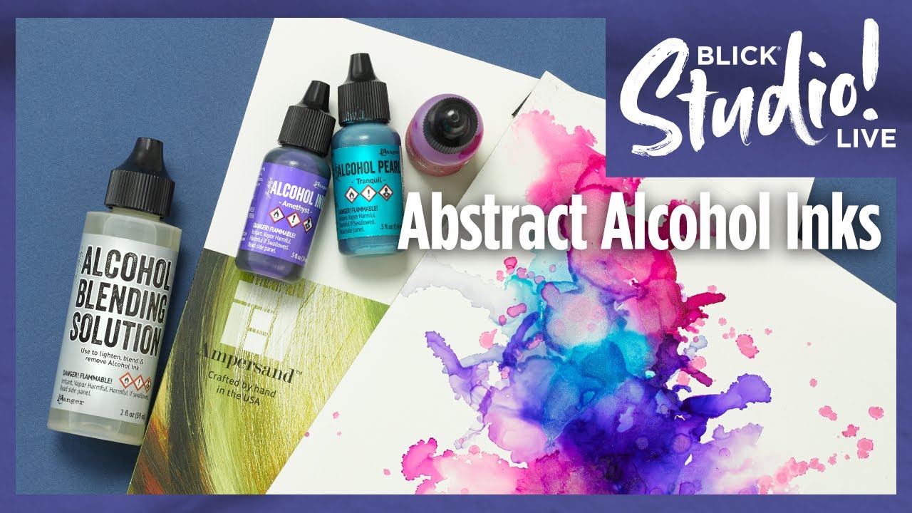 Create Abstract Alcohol Paintings with Ashley Nordin  | BLICK Studio Live