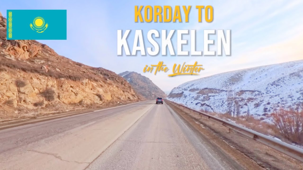 Winter Drive in Kazakhstan 🇰🇿 | From Korday to Kaskelen | January 2025