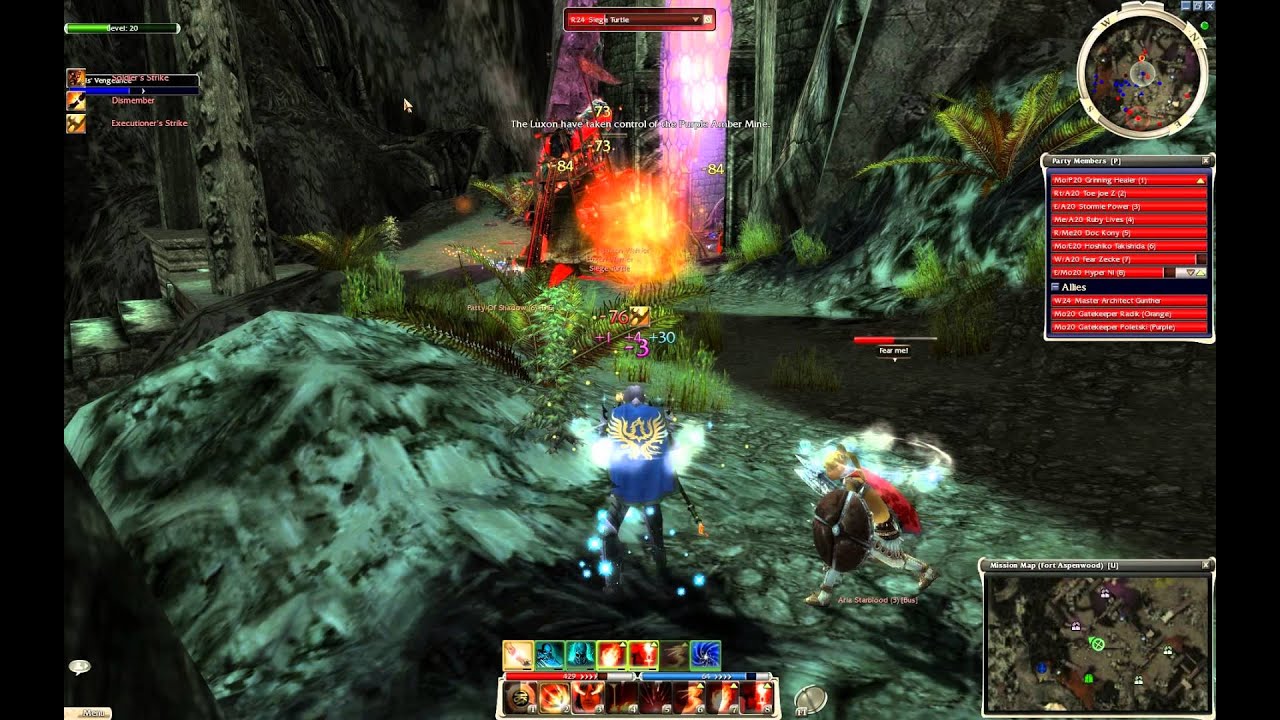 Playing Guild Wars Fort Aspenwood (Kurzick)