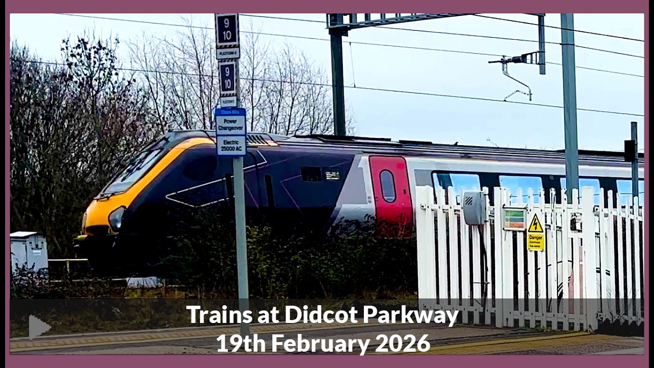 Trains at Didcot Parkway | Thursday Morning | GWR, CrossCountry, Freight and More | 4K [Part 3]