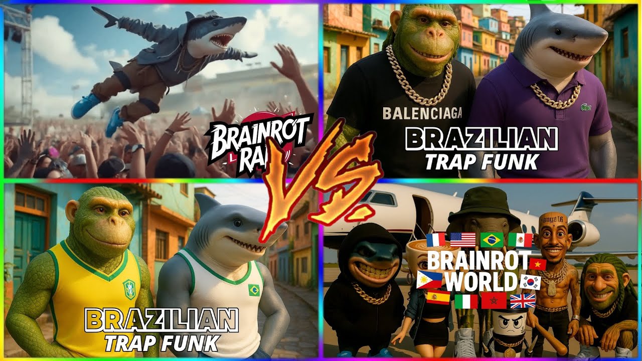 🔥 BIG BATTLE ON TILES HOP!Brainrot Squad 🧠🎧 VS Banana Team 🍌🐒
