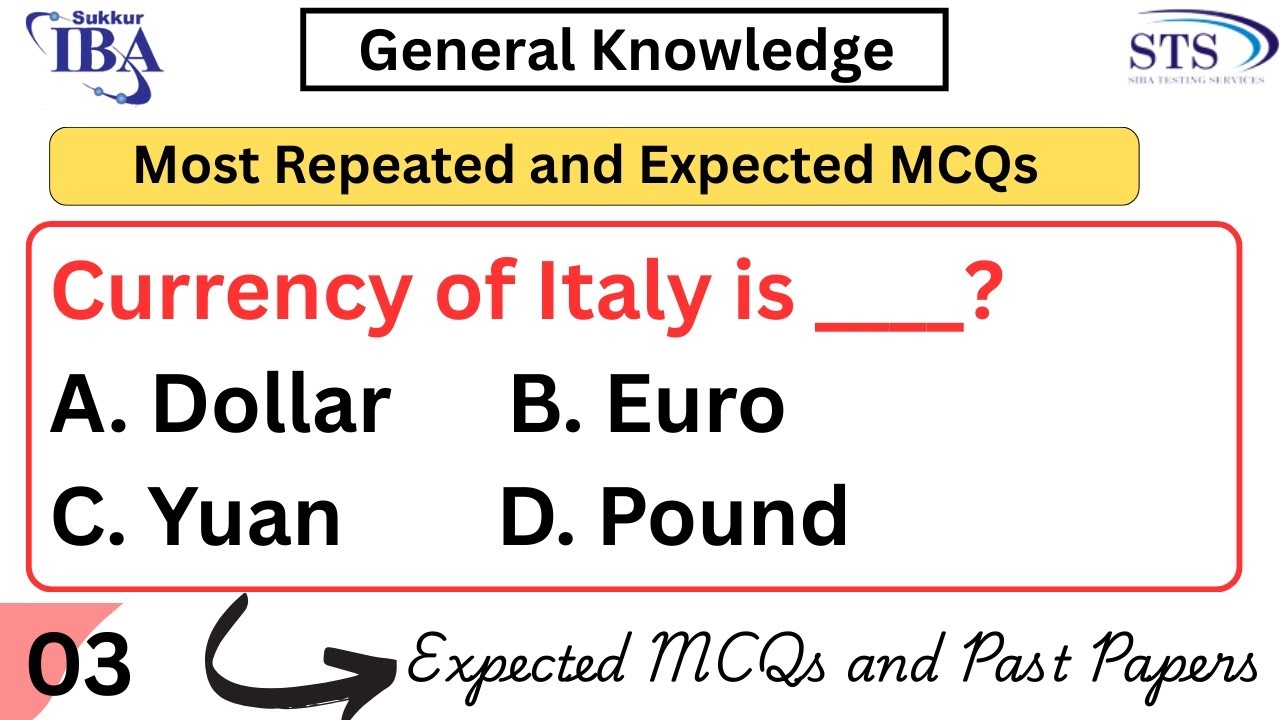 Most Repeated MCQs | General Knowledge | Most expected MCQs |Intermediate Category | BPS 05 to 15 