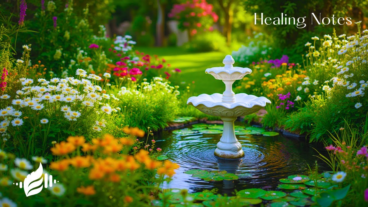 Beautiful Relaxing Music with Flowers 🌸 Ease Mental Tension, Calm the Mind