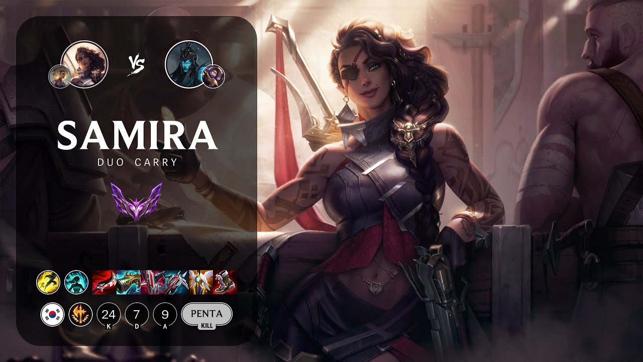 Samira ADC vs Kalista - KR Master Patch 13.22