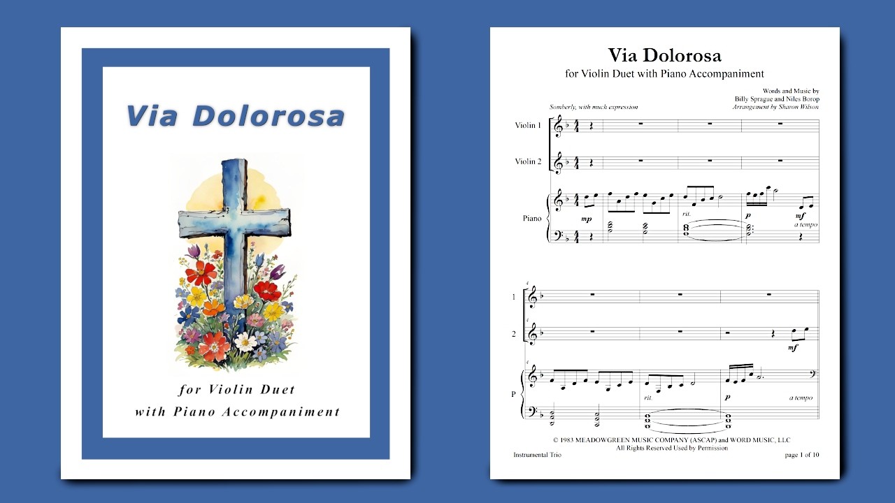 Via Dolorosa (VIOLIN Duet with PIANO Accompaniment)