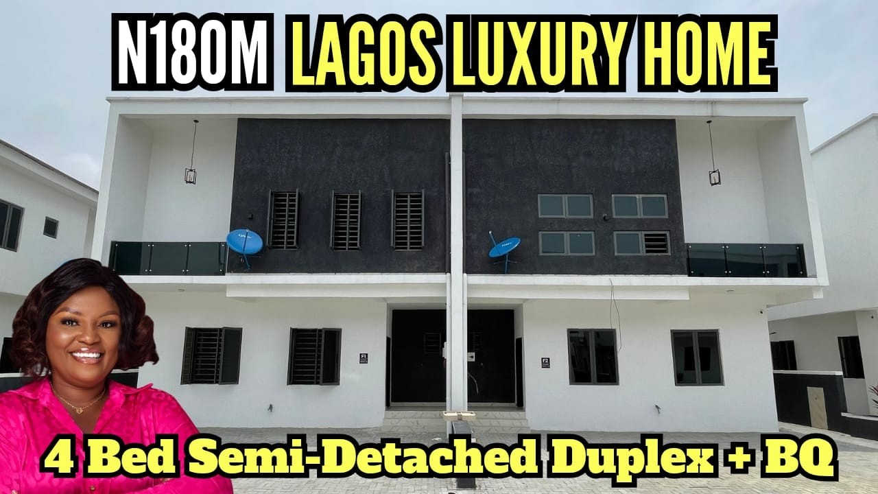 House for Sale in Ajah Lekki Lagos | 4 Bedroom Semi Detached Duplex + BQ