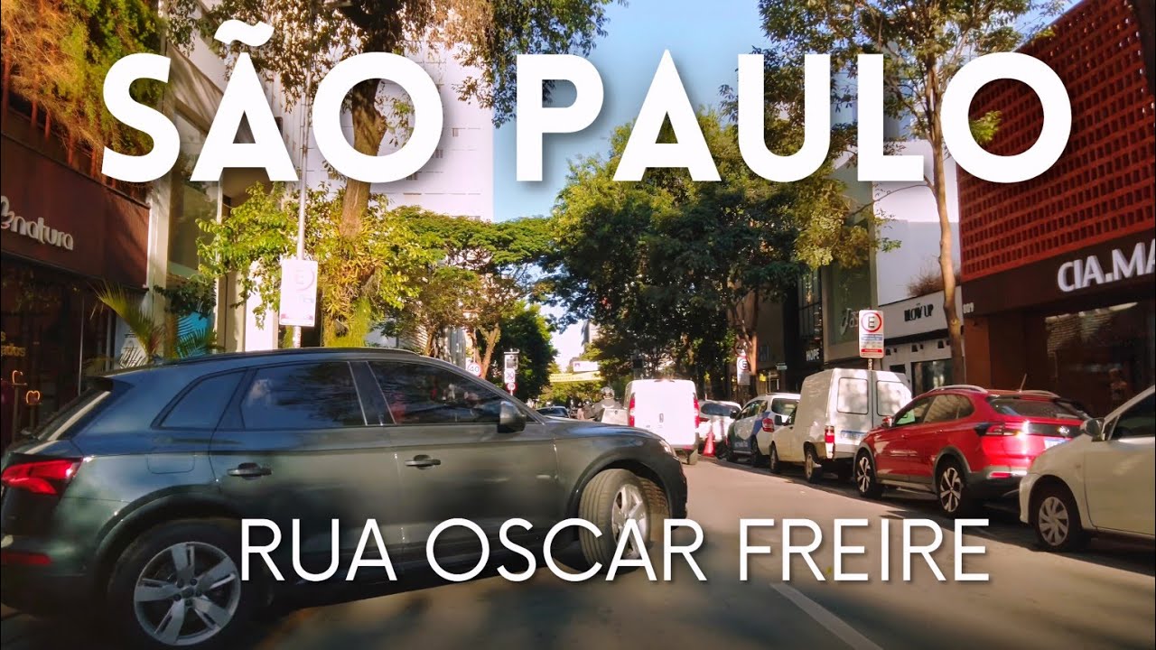 🇧🇷 Rua Oscar Freire, Cerqueira César em São Paulo 4K