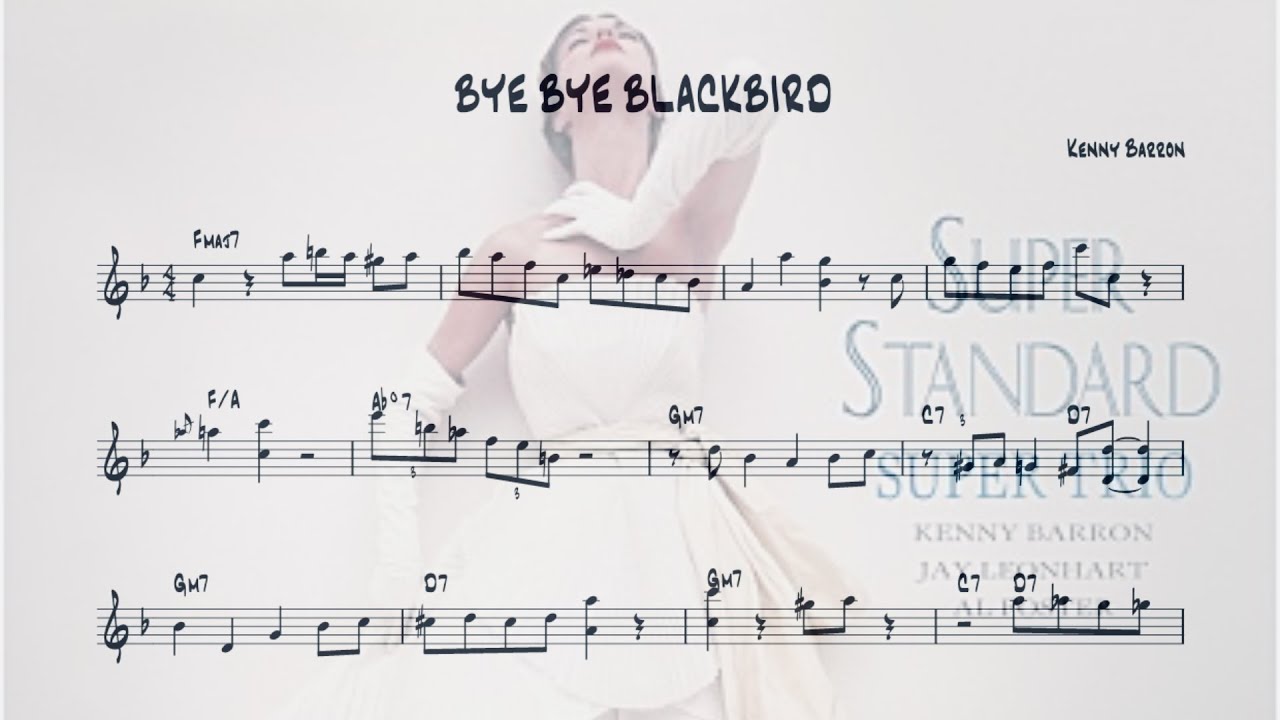 Kenny Barron - Bye Bye Blackbird (Transcription)