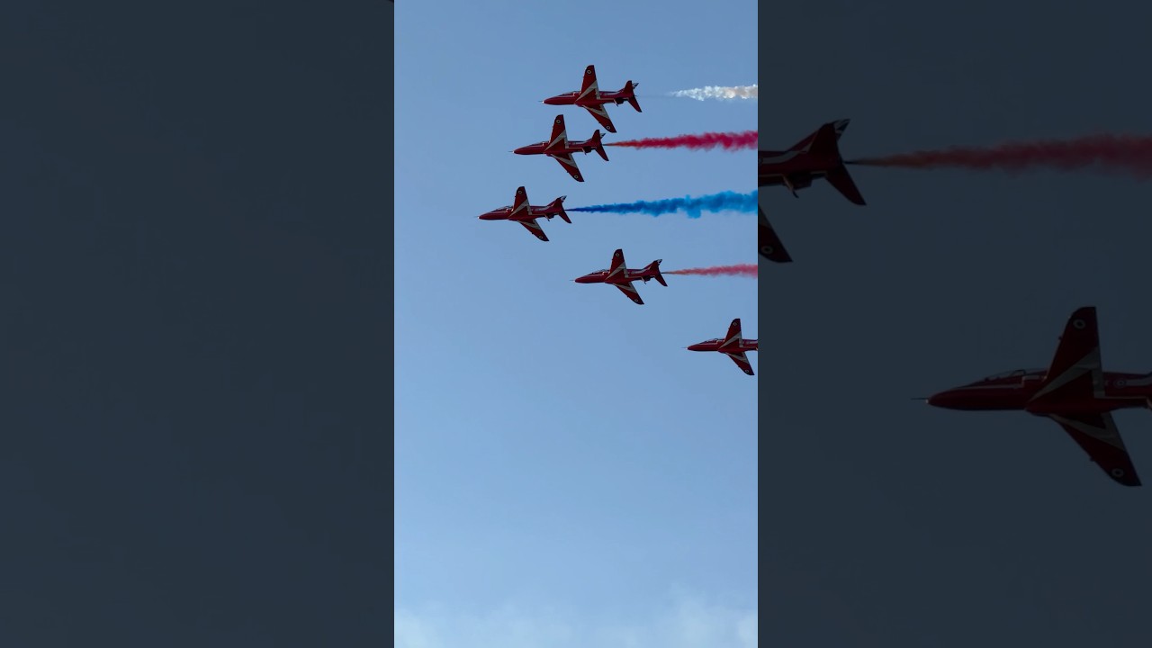 Red Arrows Stunning Formation & Cross Pass | Malta Airshow 2025