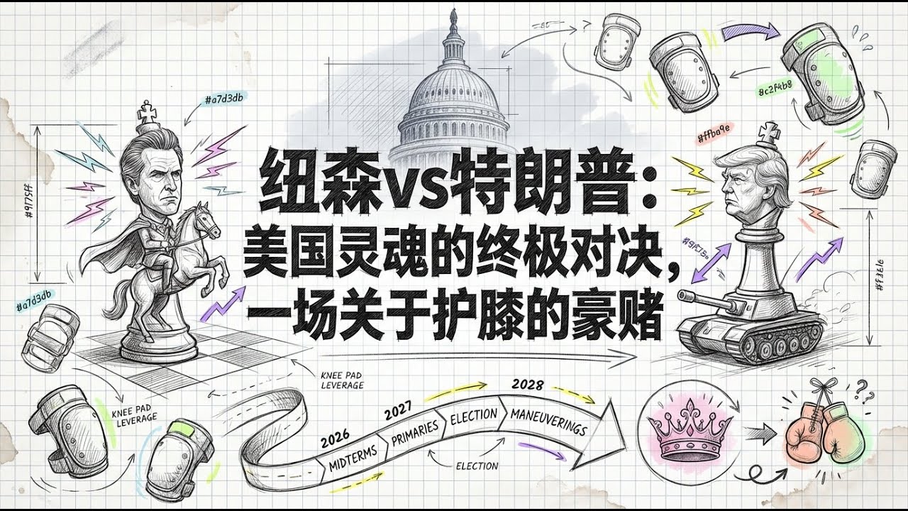 纽森vs特朗普 | 影子总统的达沃斯豪赌 | 美国灵魂终极对决