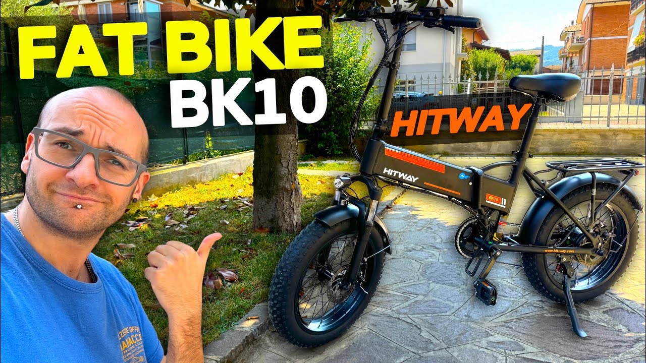 FAT BIKE elettrica OMOLOGATA in Italia - HITWAY BK10 richiudibile