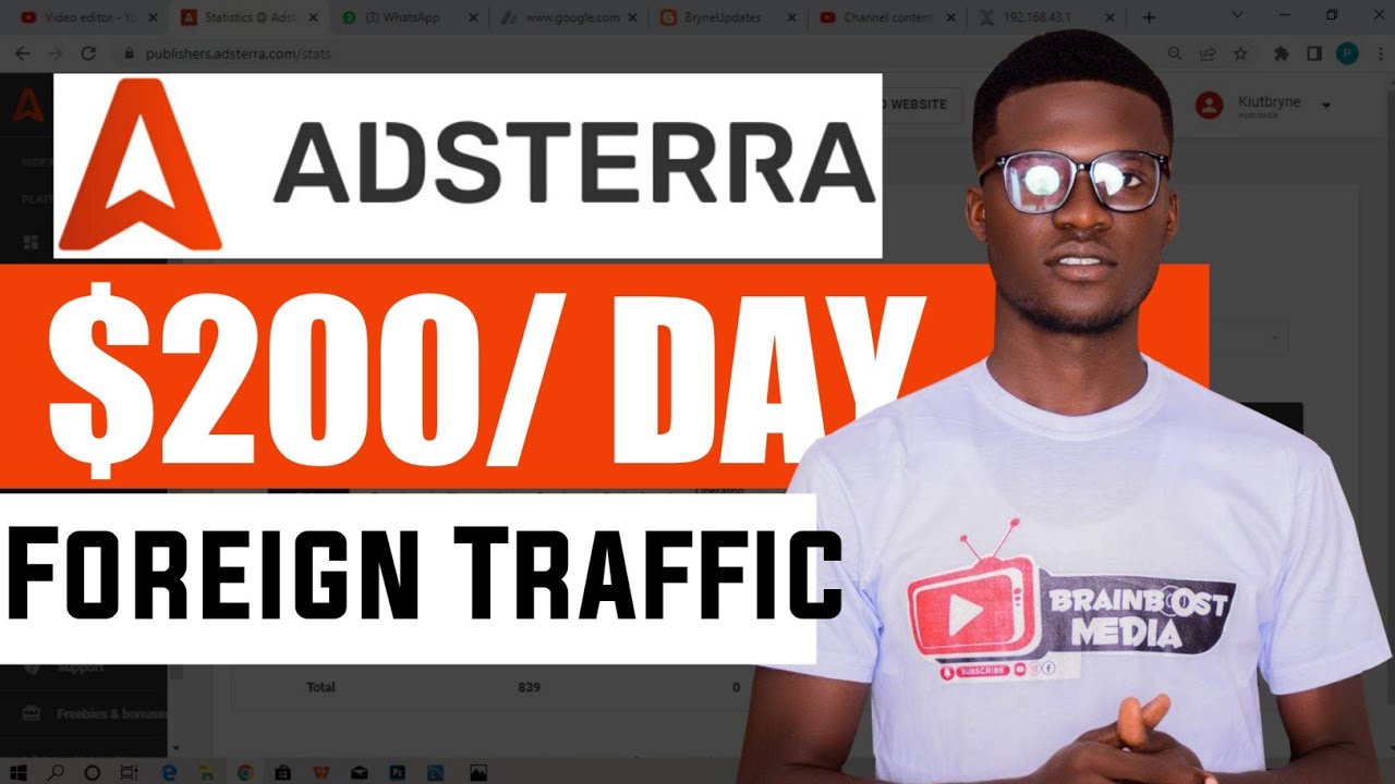 Хитрости Adsterra с высокой ценой за тысячу показов | Бесплатный трафик из США ✅ | Заработок 200 ...