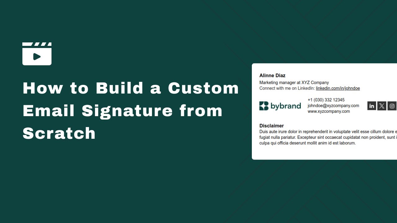 Professional Email Signature from Scratch for Beginners
