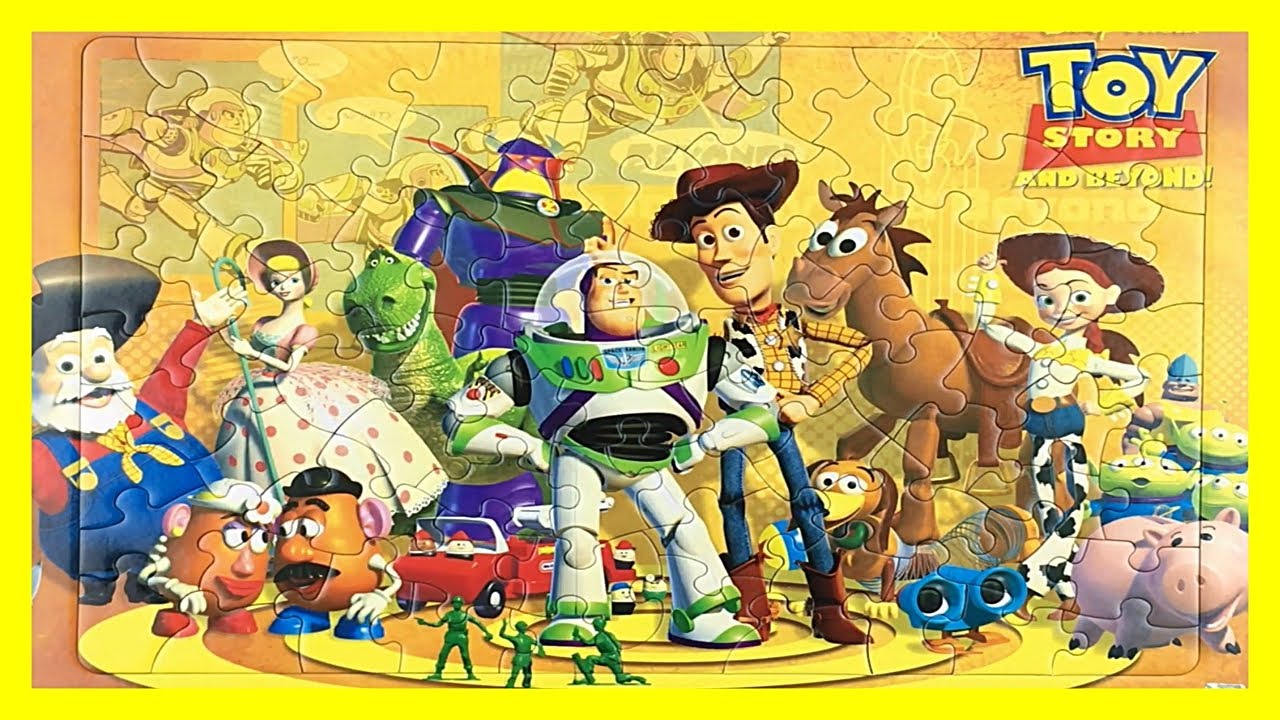 Toy Story Puzzle For Toddlers Stinky Pete Emperor Zurg Lenny rompecabezas toy story トイストーリー パズル 子供向け