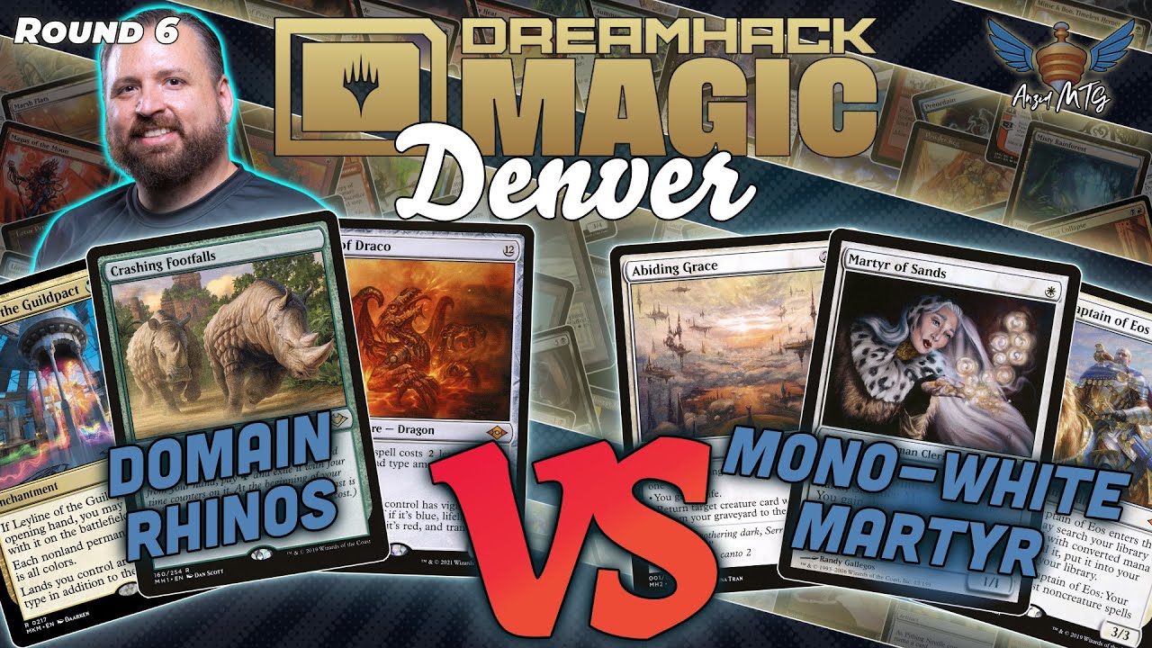 MTG Modern | Domain Rhinos (LSV) vs Mono-White Martyr | Dreamhack Denver | Round 6