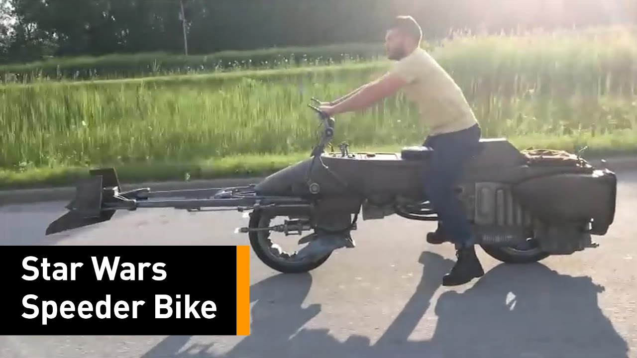 A Star Wars Speeder Bike Replica