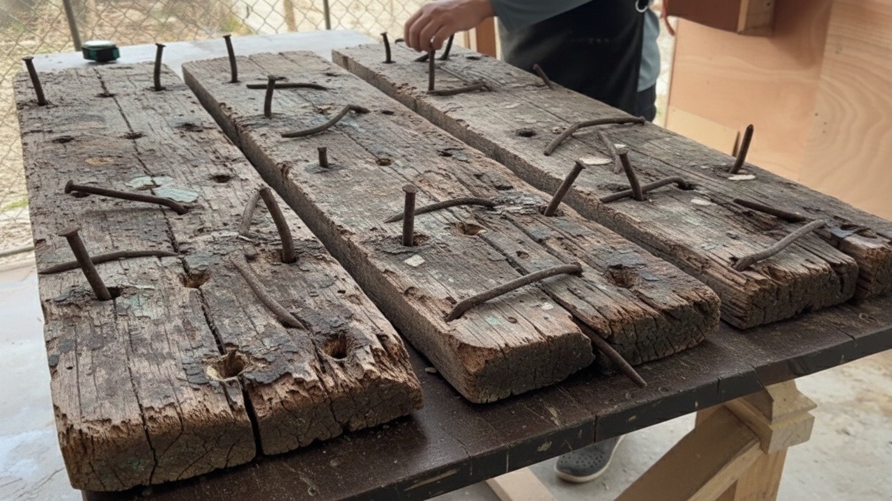 From Rusty Boat Wood to Luxury Furniture: An Incredible Transformation!