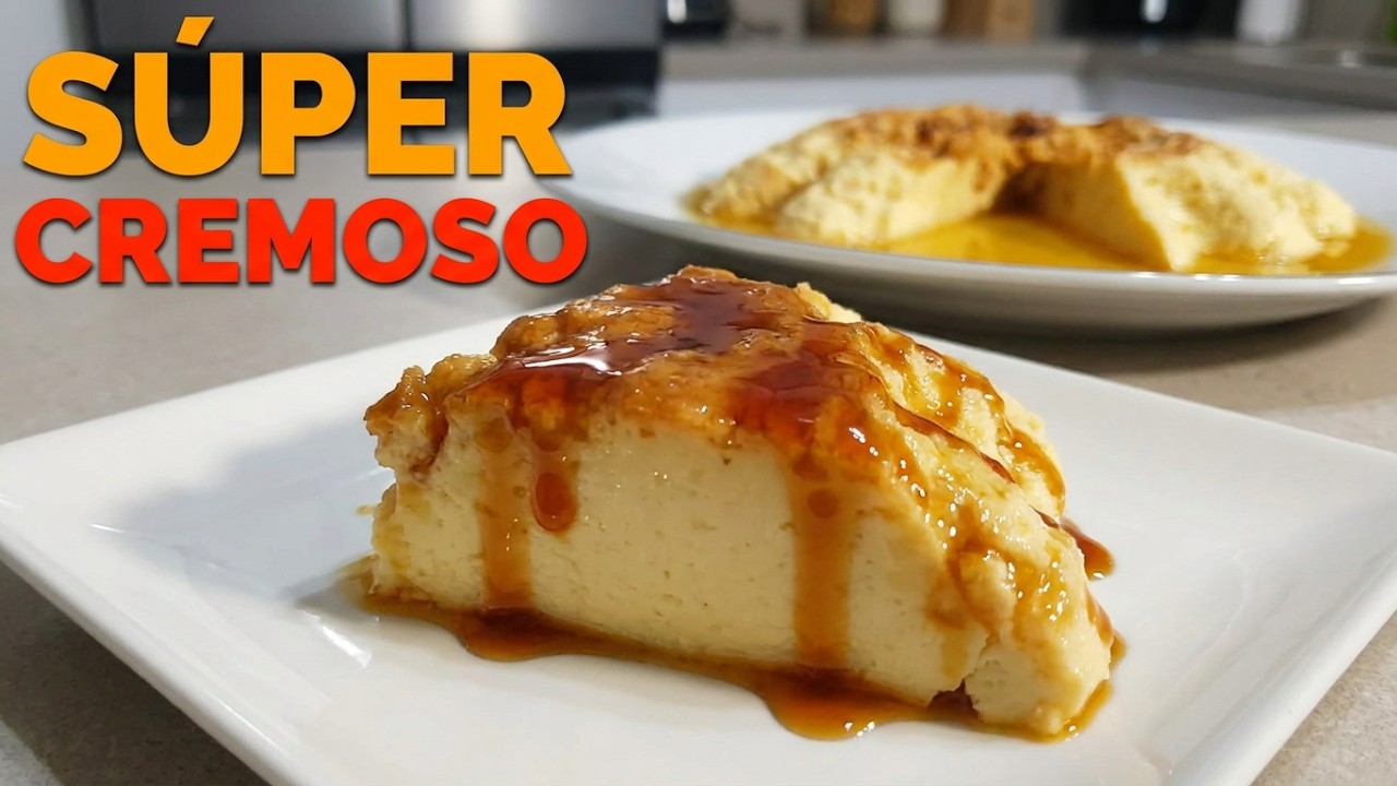 FLAN DE QUESO CREMOSO | Postre fácil, rápido y delicioso