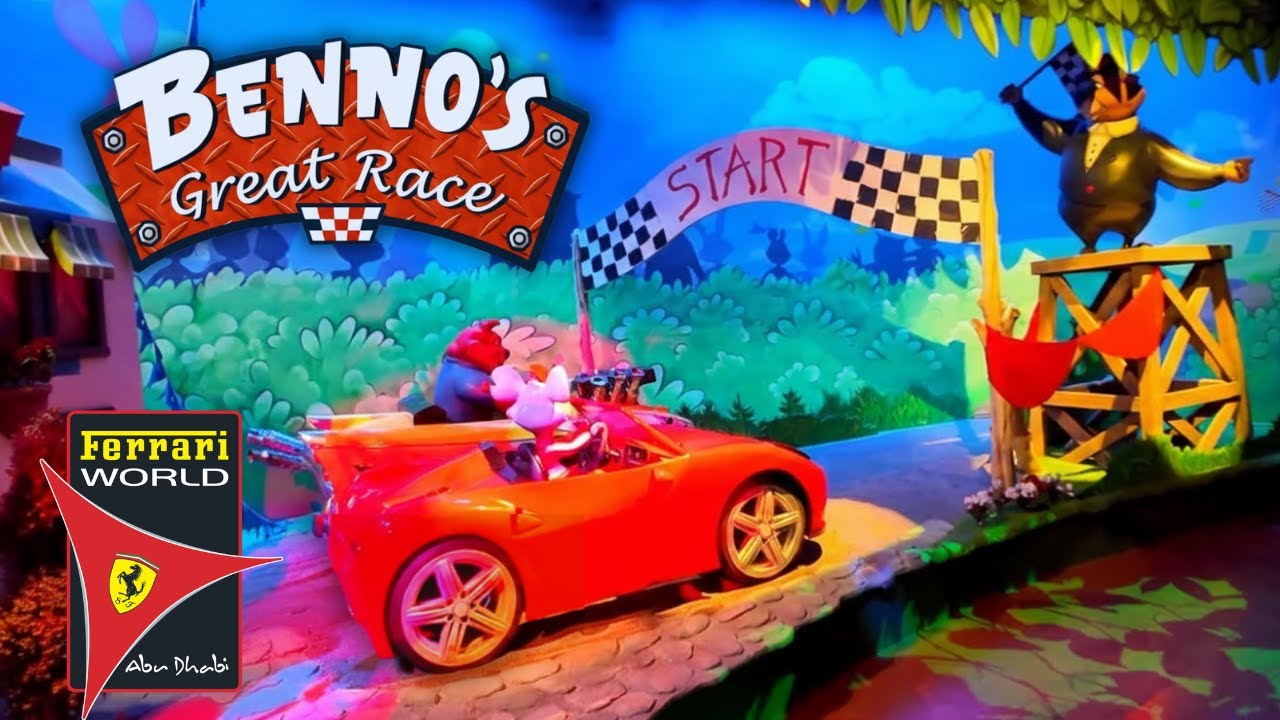 Benno’s Great Race – Interactive Trackless Dark Ride POV | Ferrari World Abu Dhabi