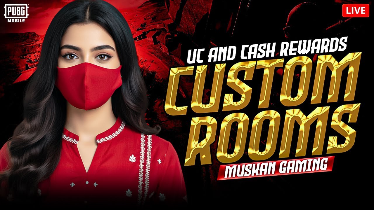 UC And Cash Custom Rooms of PUBG MOBILE Pakistan | Muskan Gaming Live #pubg #bgmi
