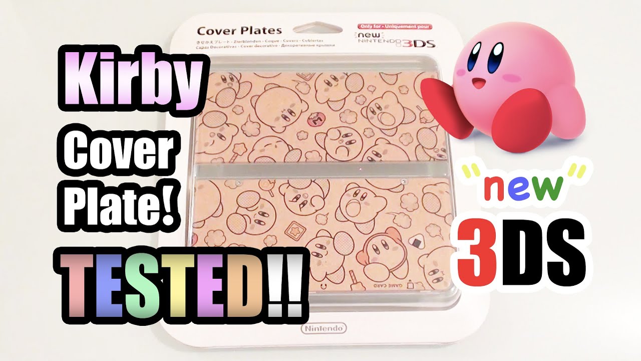 Накладка на консоль New 3DS с изображением Кирби — распакована и протестирована.