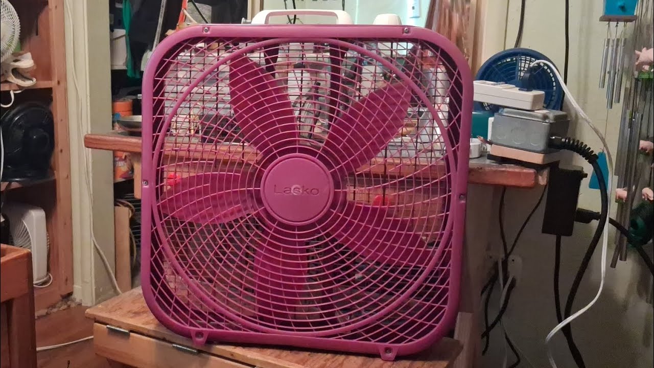 2018-19 Purple Lasko Cool Colors Box Fan Model B20309