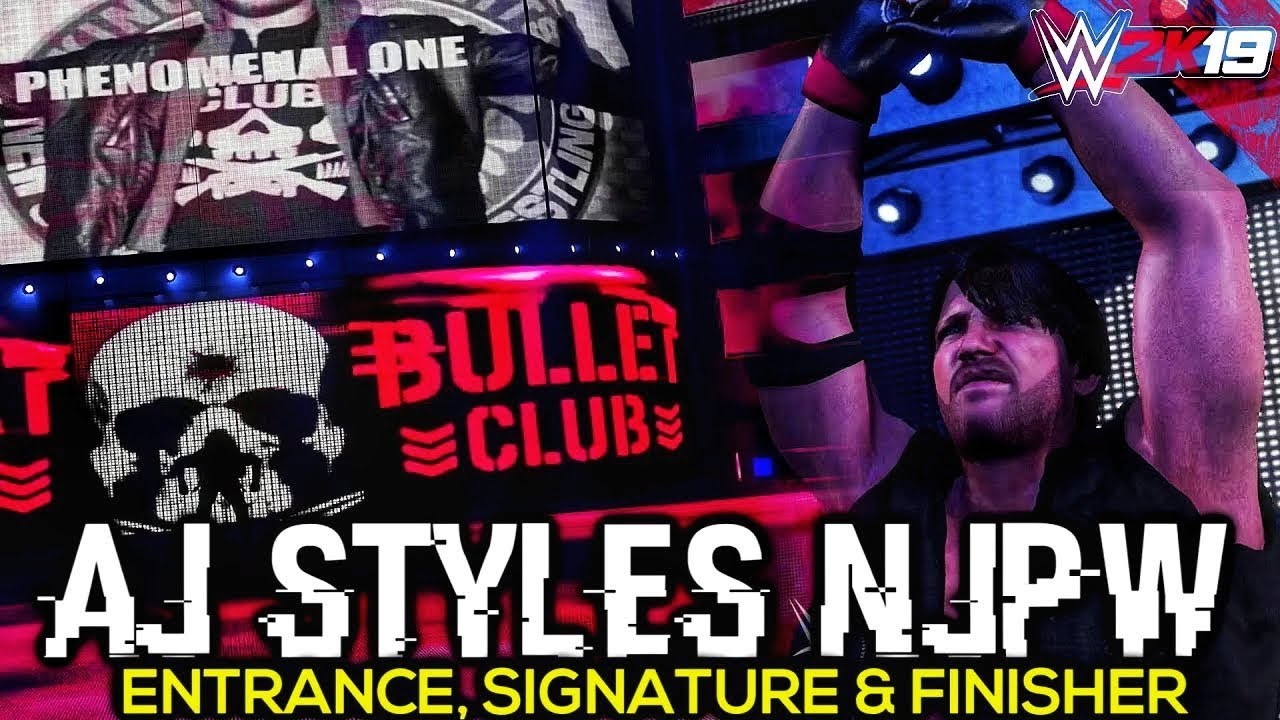 AJ Styles Bullet Club NJPW | WWE 2K19 PC Mods