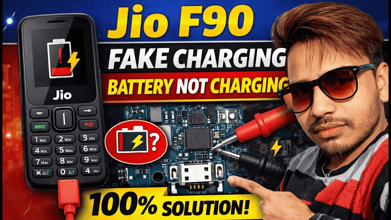 Jio F90 Fake Charging Problem Fix | Battery Not Charging 100% Solution | Hindi