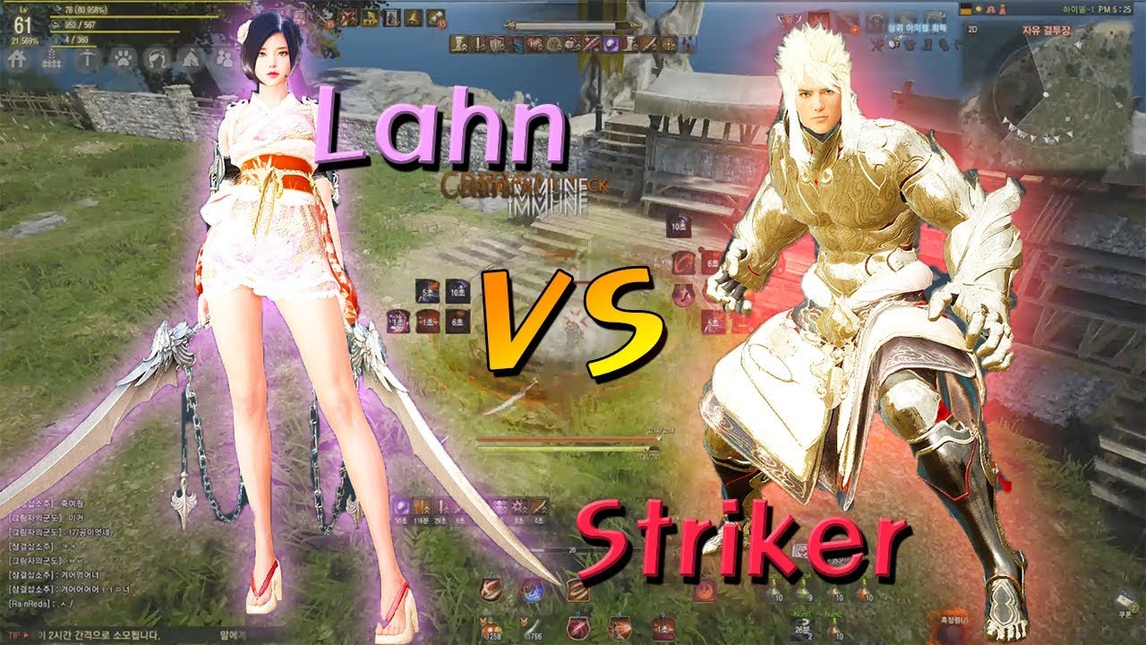 검은사막(BDO) 란 VS 격투가 (Lahn vs Striker PvP)